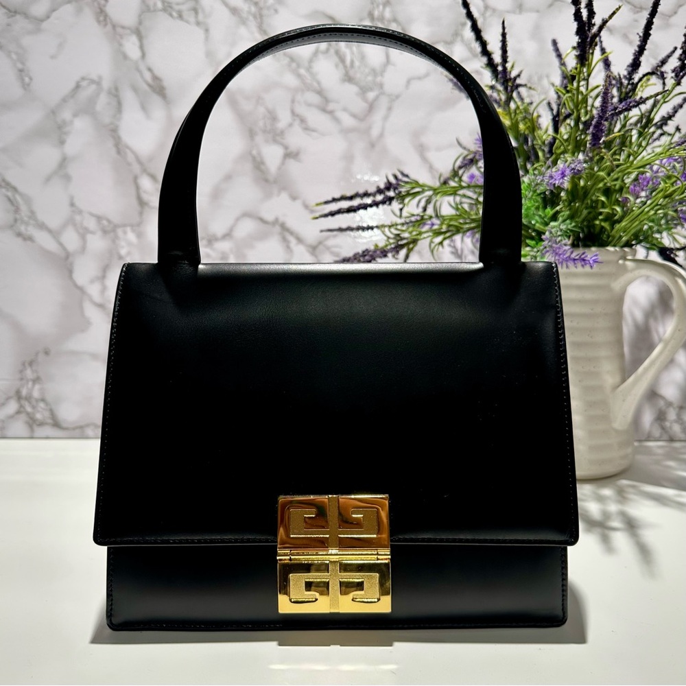 Givenchy Box Calf Top Handle Evening Bag